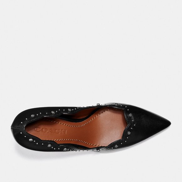 NEW! Authentic Coach Black leather Pump Shoes, Size 10B - Picture 7 of 12